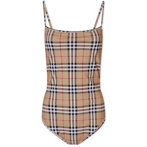 burberry badeanzug damen|Badeanzug in Check (Sand) .